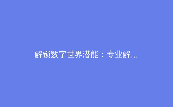 解锁数字世界潜能：专业解读VPN加速器的五大核心优势 - 2